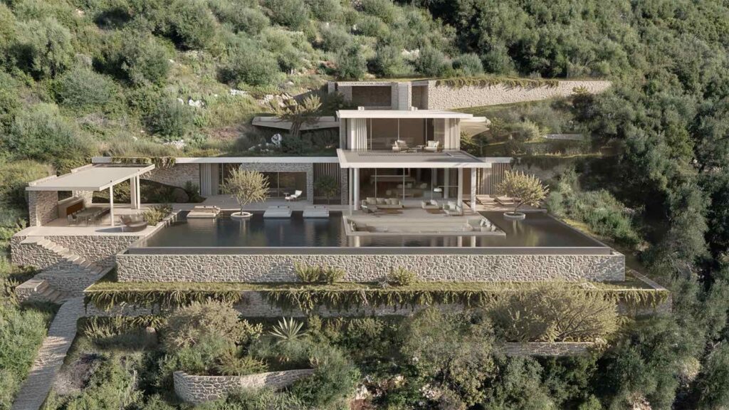Exceptional Off Plan Luxury Villa with 214m² Infinity Style Pool and Panoramic Sea Views in Spartilas, North East Corfu – €3,900,000 (7)
