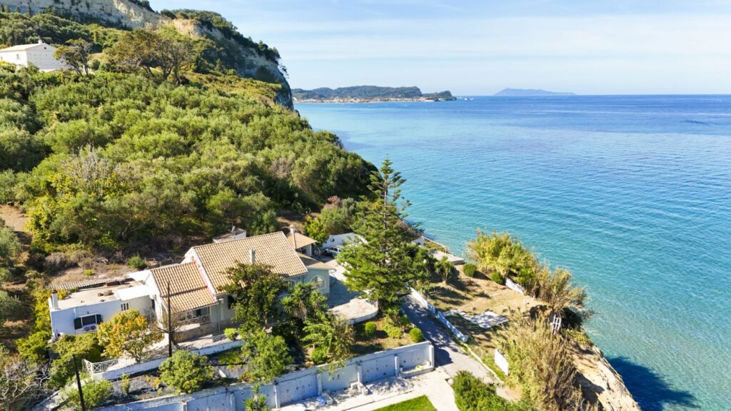 Seafront Villa with Private Pool & Direct Sea Access, Astrakeri, Corfu €1,200,000 (1)